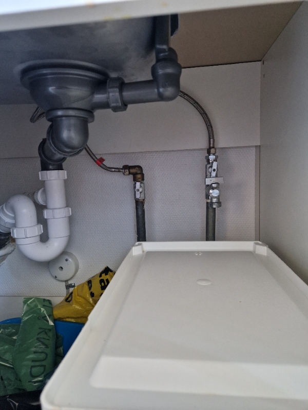 Installation af opvaskemaskine