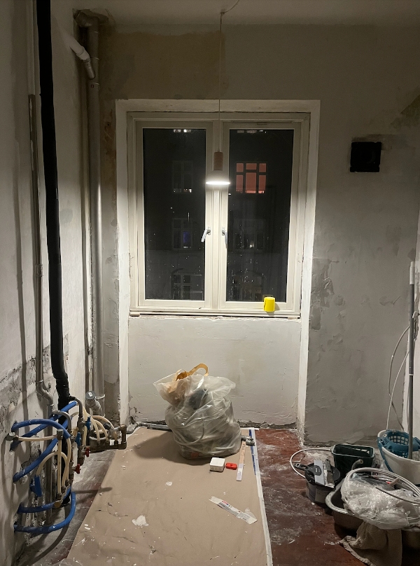 Delvis opsætning af Ikea køkken