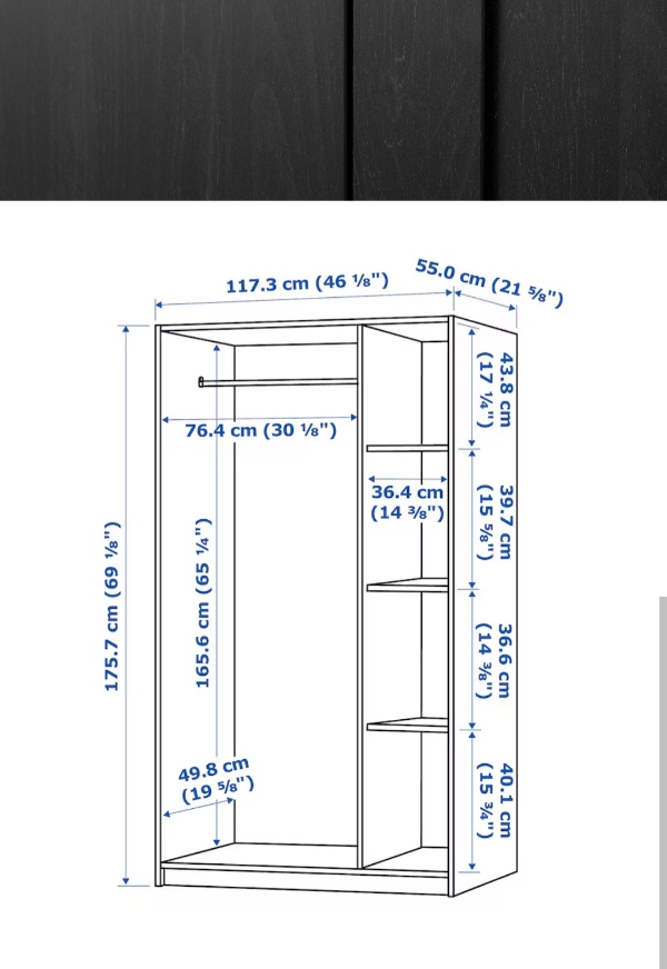 Samle to Ikea garderobeskabe