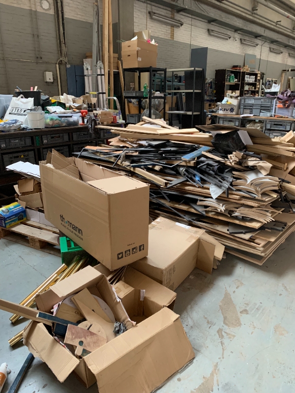 Byggeaffald til genbrugsplads