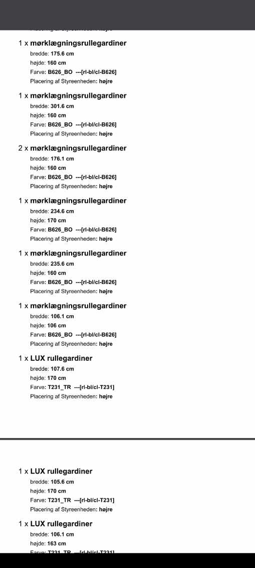 Montering af rullegardiner