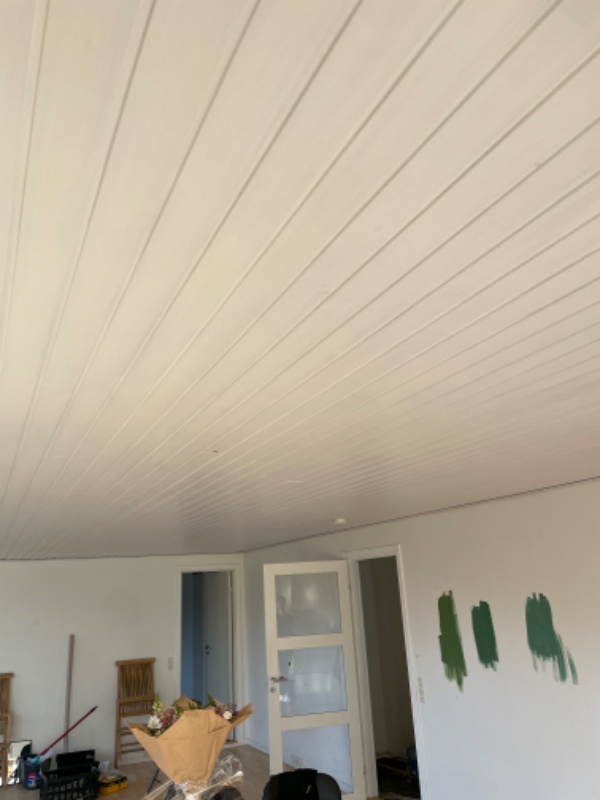 Opsætning af listeloft (træloft)