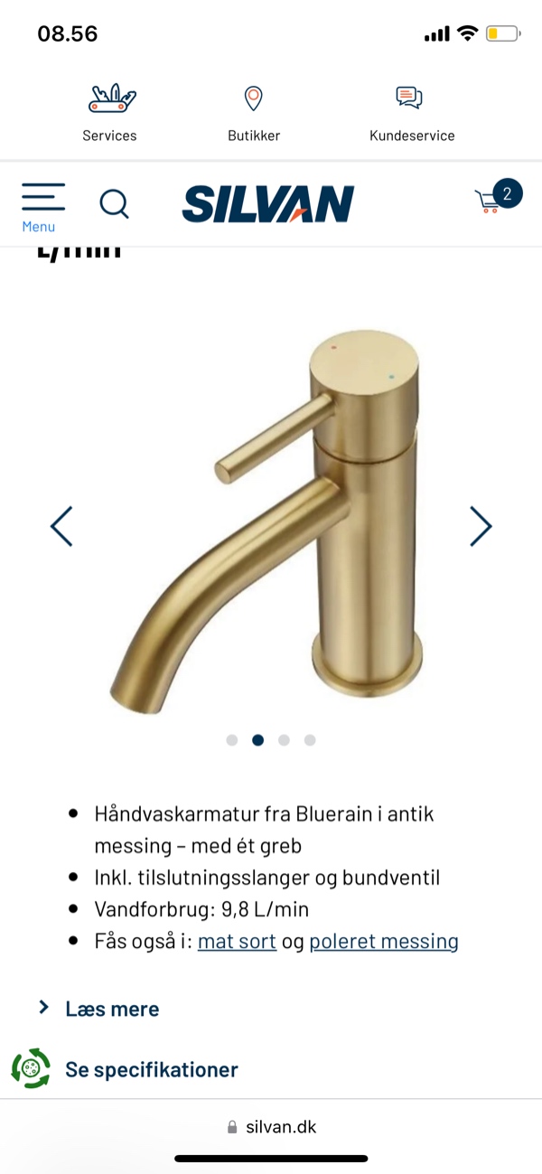 Afmontering samt opsætning af ny håndvask + amatur i brusekabine