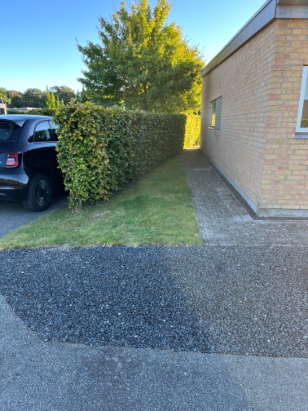 Parkeringsplads til bil.