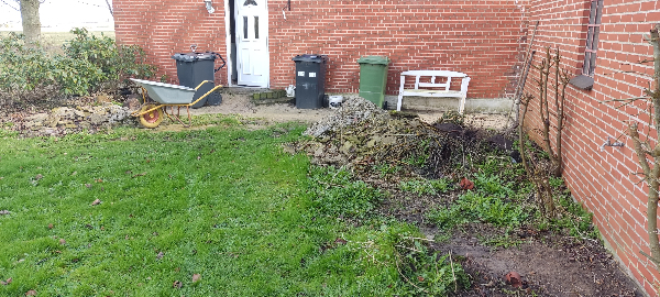 Anlægning af herregårdsterrasse