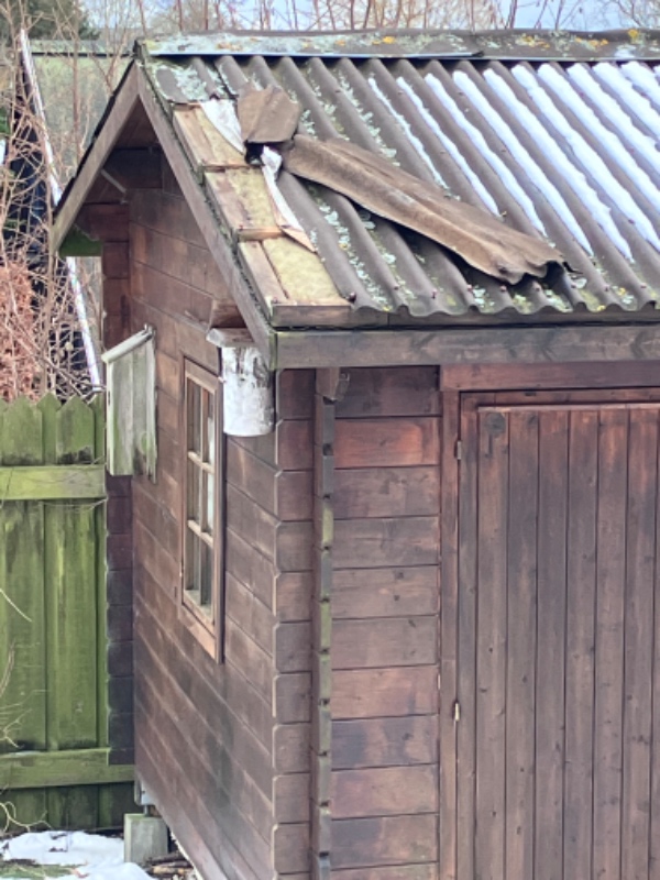 Tagrenovering af skur 12m²