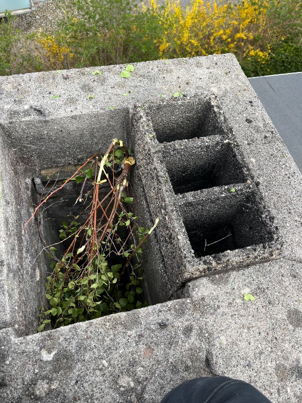 Murer rep. Af skorsten