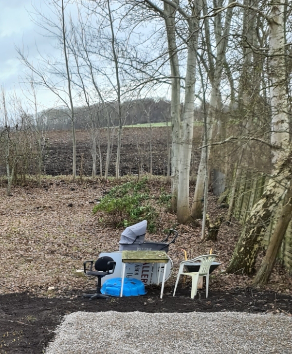 Kørt affald på genbrug