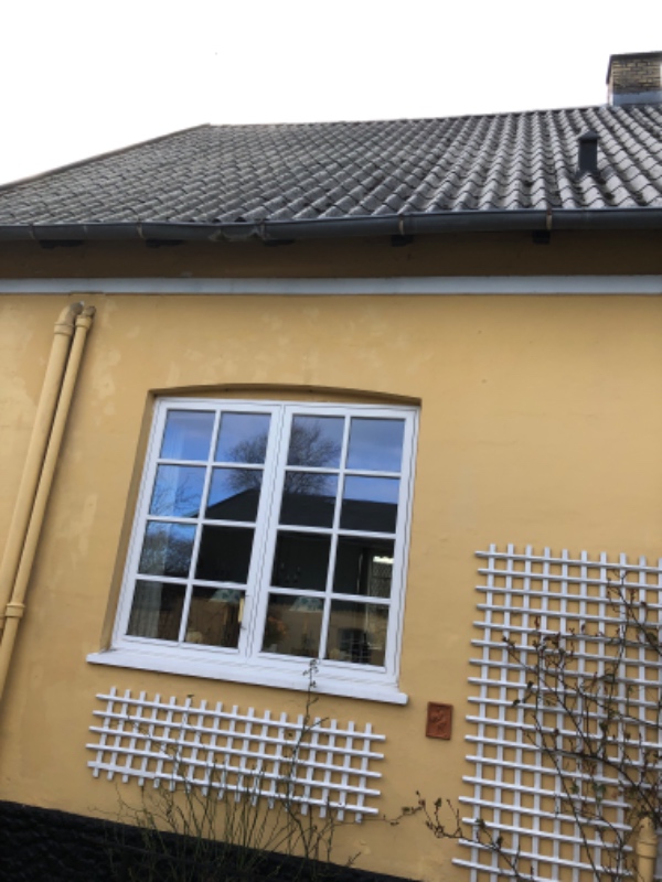 Rettet op på tagrende