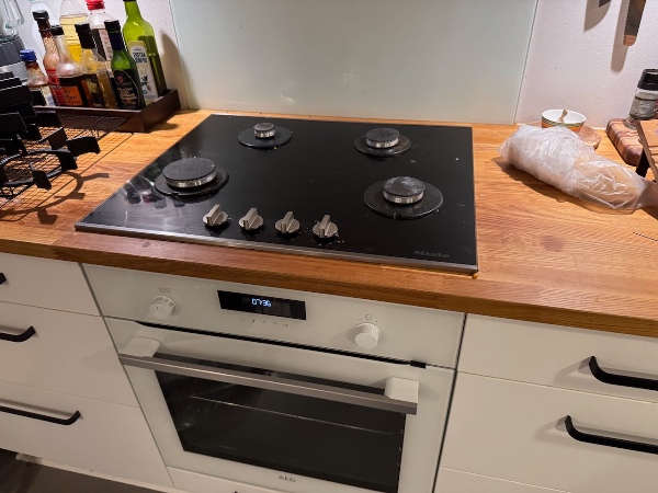 udskiftning af gas kogeplade