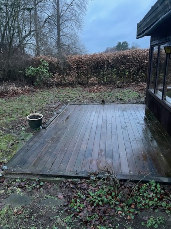 Arkitekttegning af kolonihave på 30-50 kvm