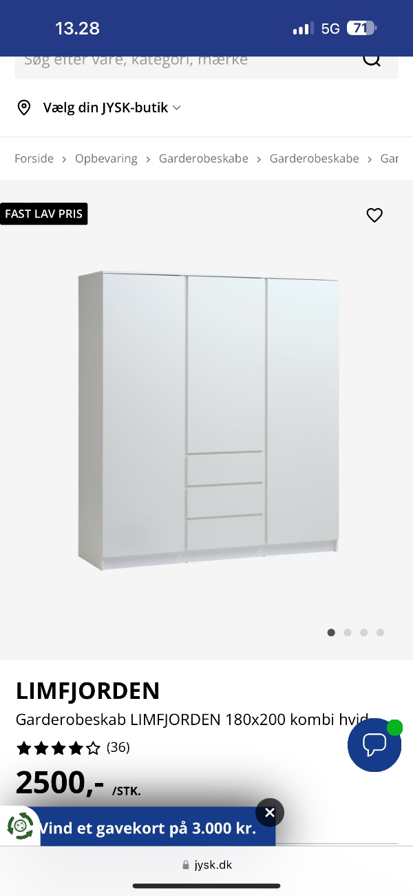 Samling af et helt par skab og lidt af et jysk skab