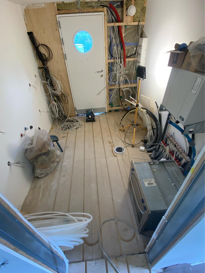 Vådrums vinylgulv 8 m2