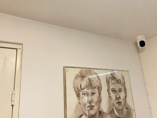 Der skal males 2 vægge og et loft i en kolonhave