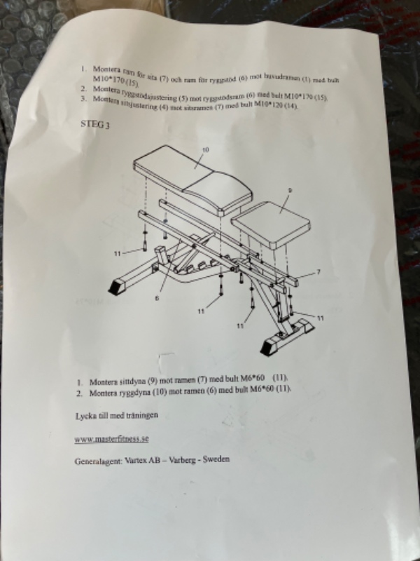 Samle træningsbænk