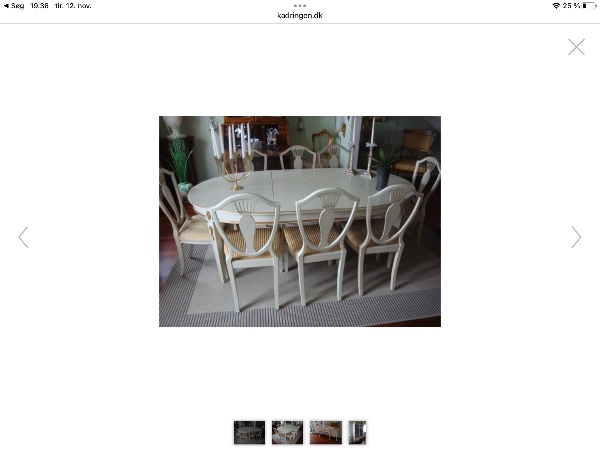 Bortførsel af dødsbo. Lille lejlighed (foto af lignende møbler)