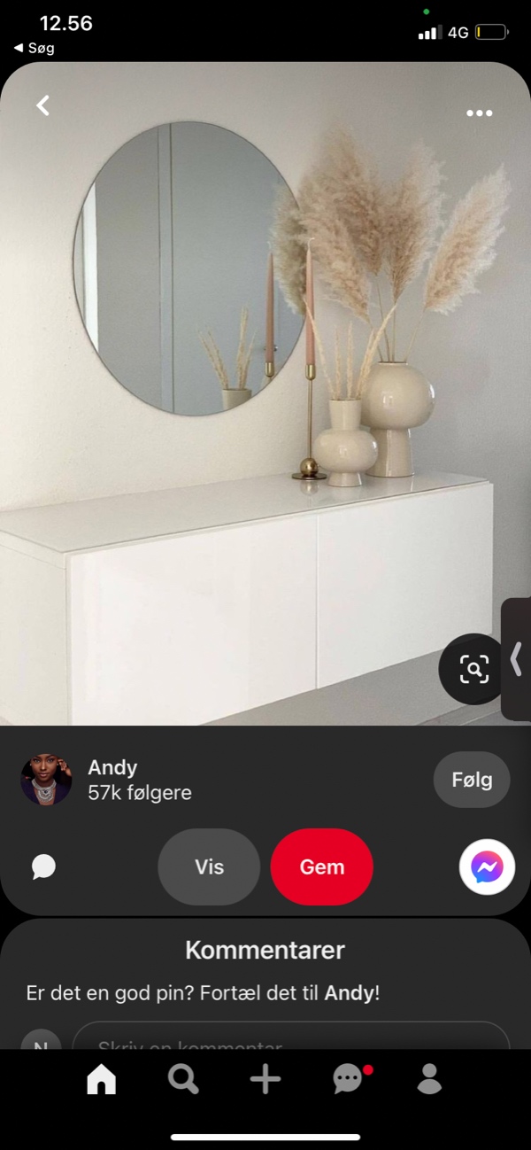 Ophængning af 1 rundt spejl. 100 cm. Skal også have sat et gulv spejl op om 2 uger