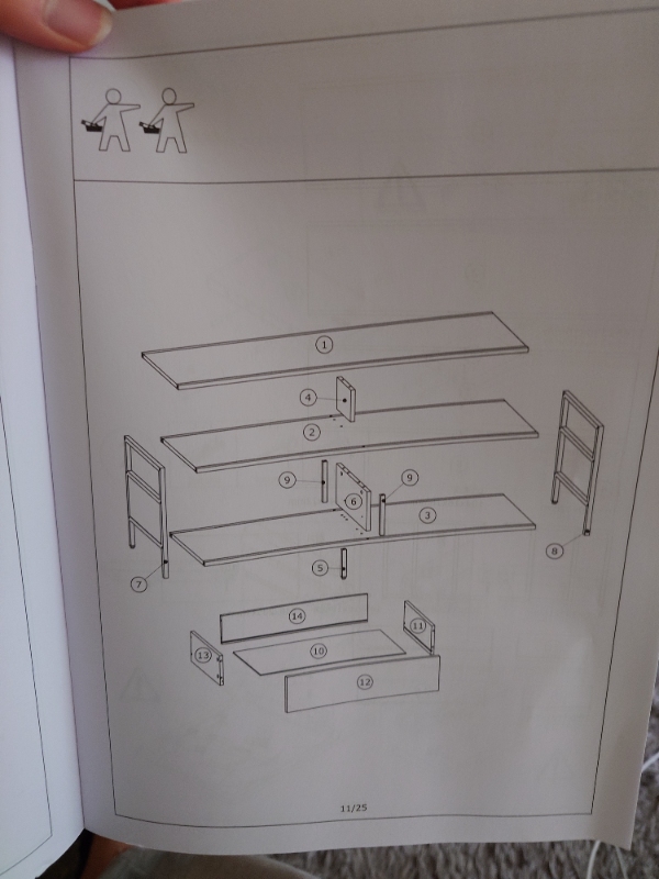Samling af et Jysk tv bord