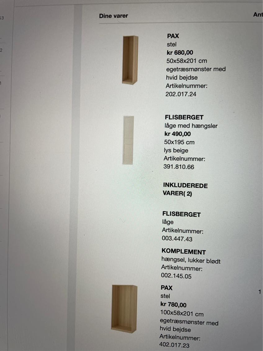 Samle IKEA pax skab