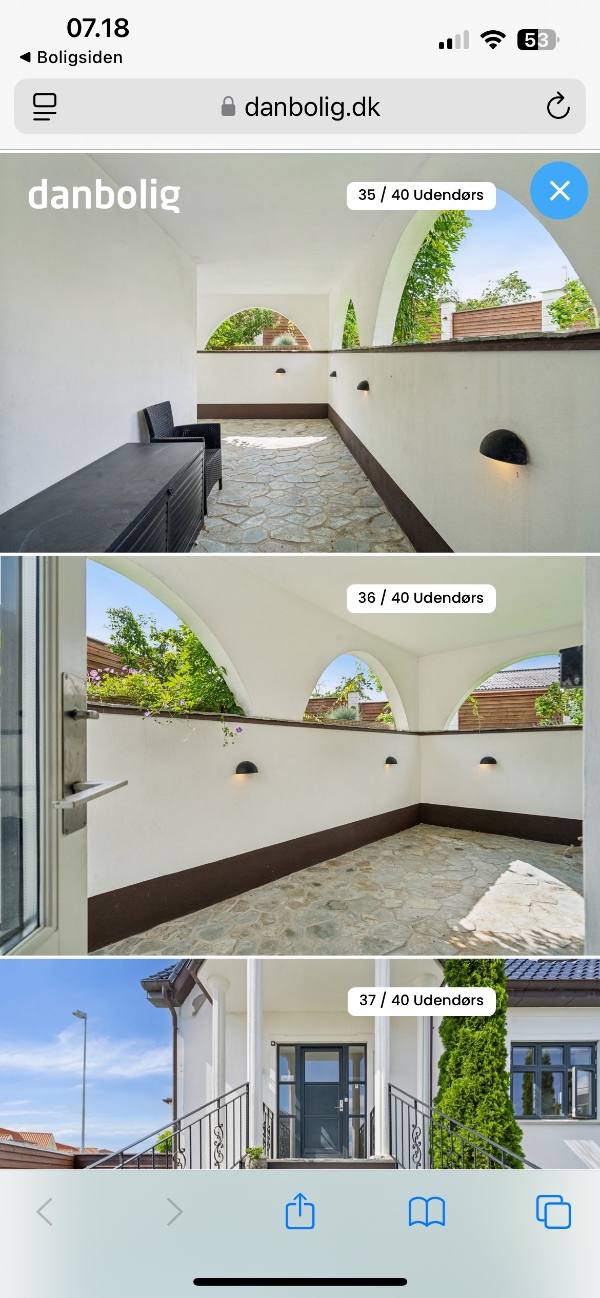 Maling af facade hus