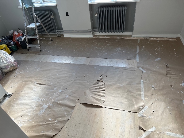 Gulvslibning af værelse på 20m2