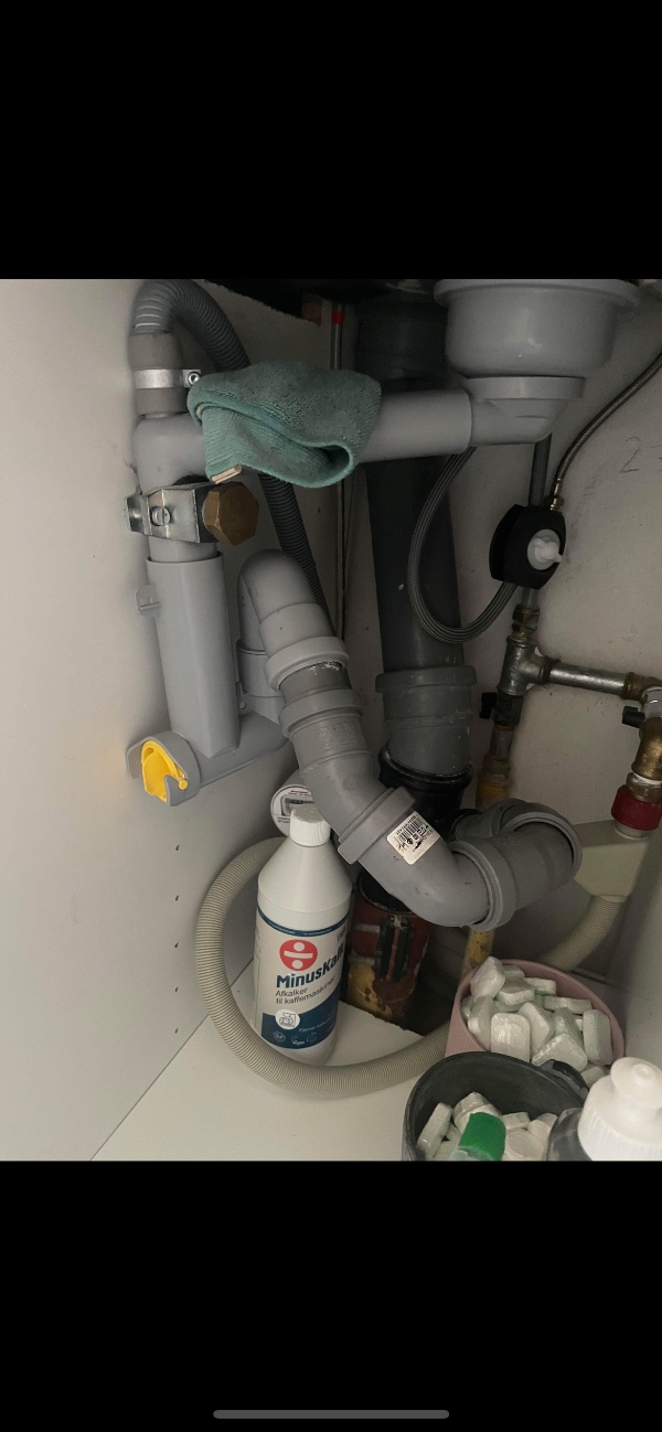 Afmontering+ændring af installation - vaskemaskine