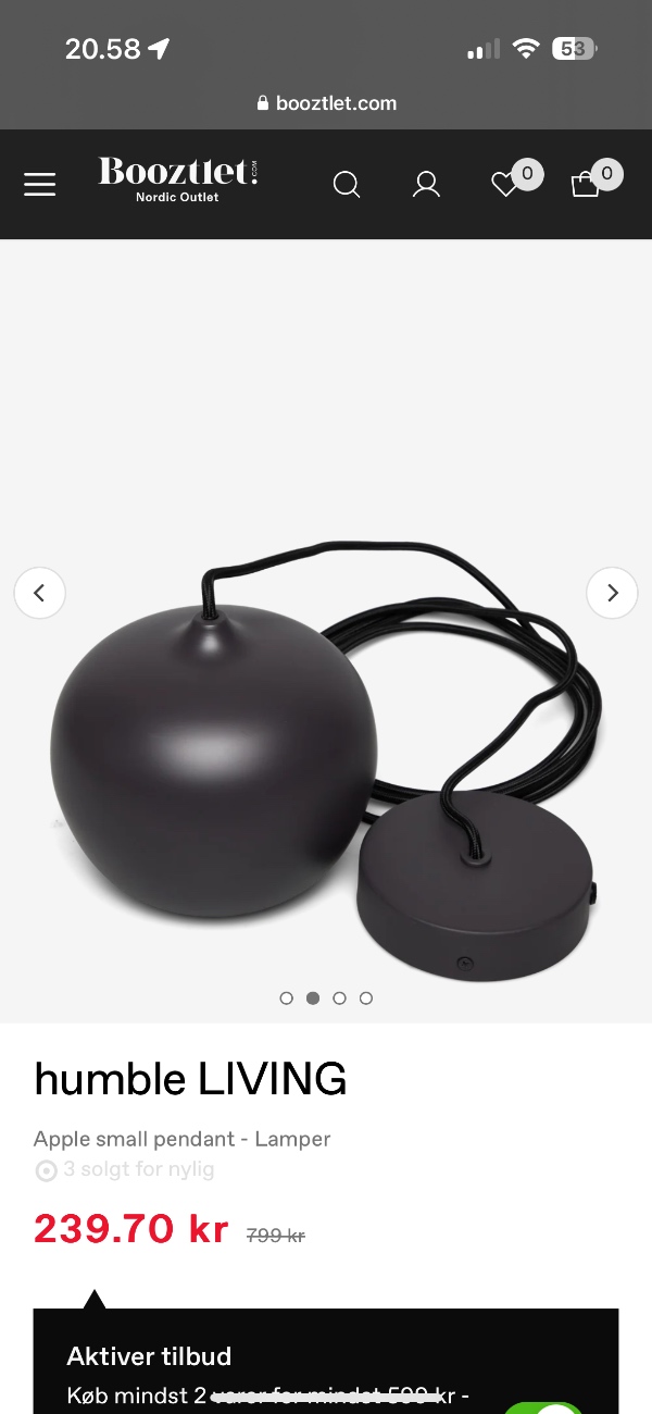 Opsætning af 4 lamper