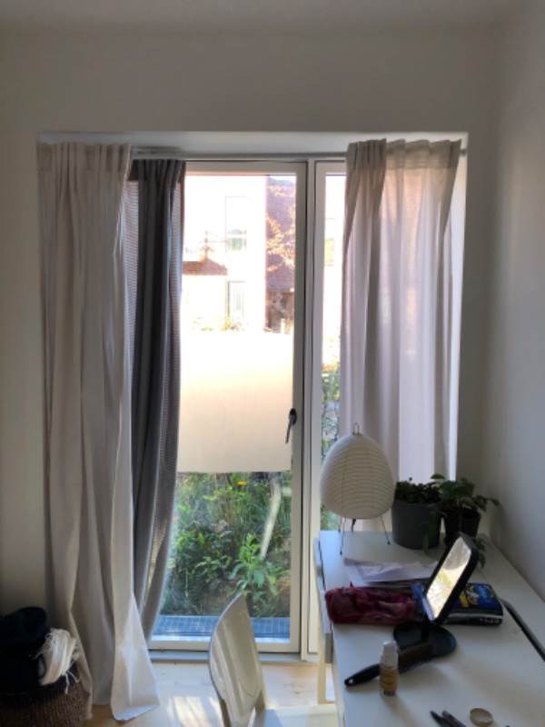 Persienne 160 cm bred i nybyggeri betonSlagbor…