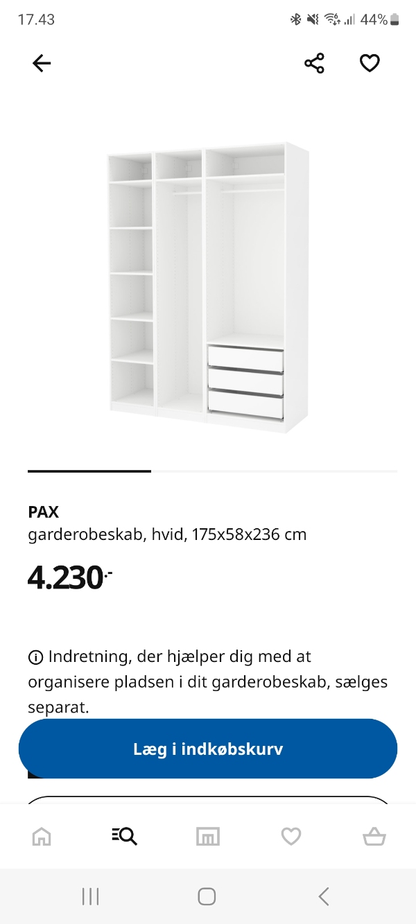 Jeg skal have samlet IKEA Pax skab + et PAX Åheim skab