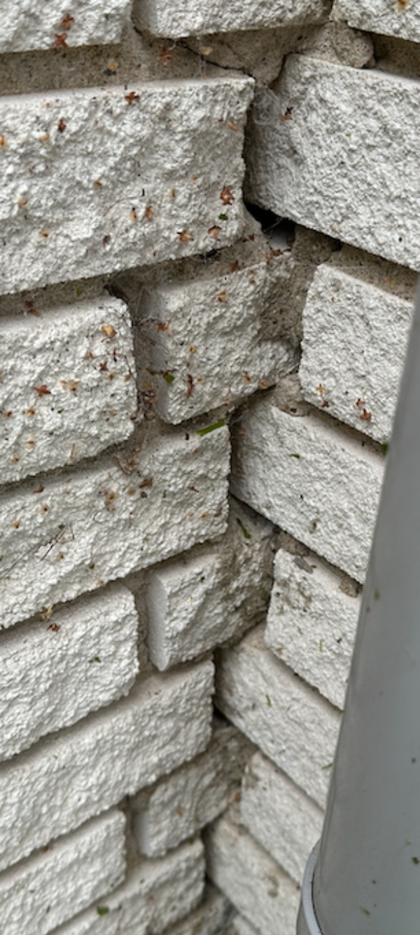 sætningsskade i ydermur