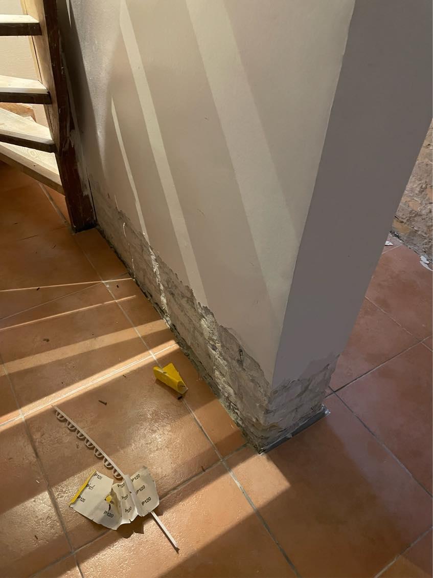 Muring af vægge med skalflex multirep