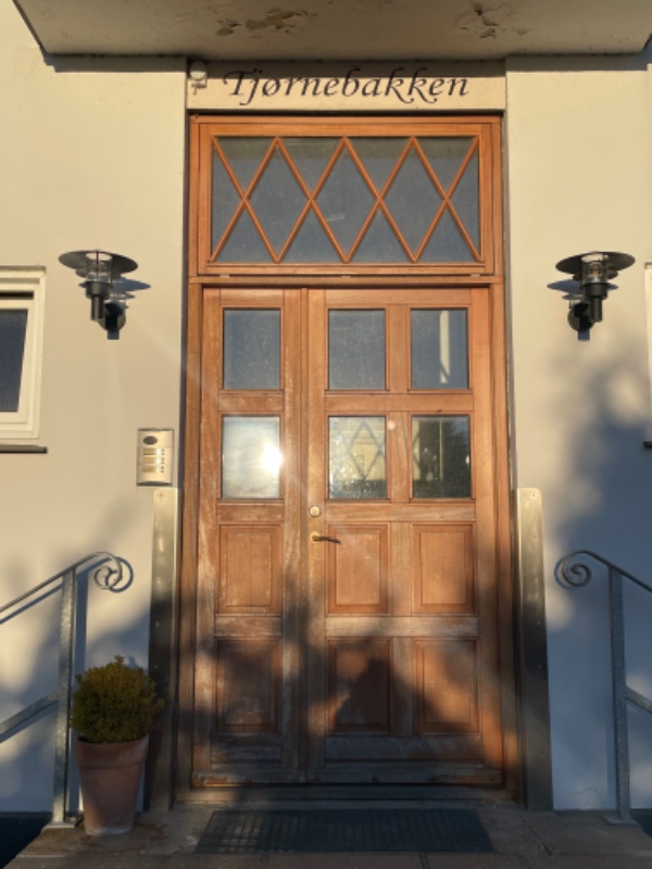 Maling af hoveddør og altandør