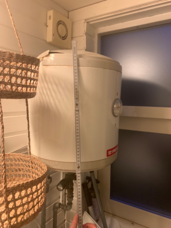 Udskiftning af vandvarmer i kolonihave