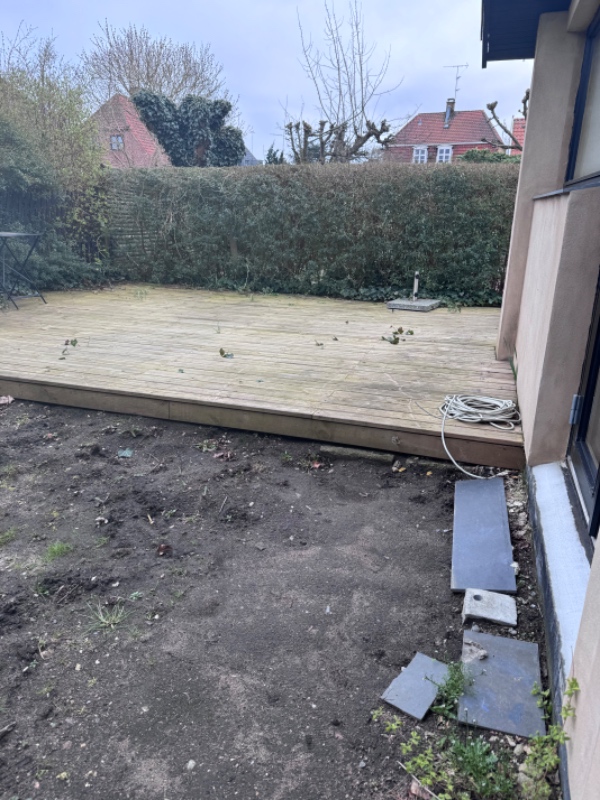 Byg lille terrasse-extension