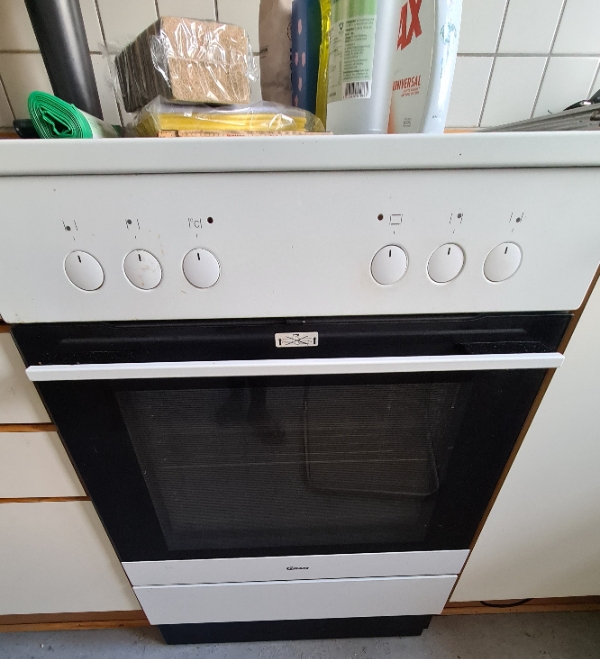 Afhentning af komfur