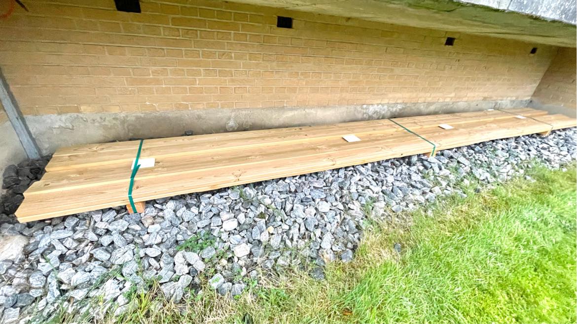 Montering af træterrasse