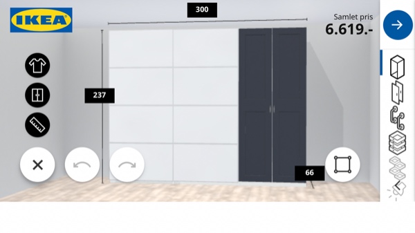 Ikea pax gaderobeskab 