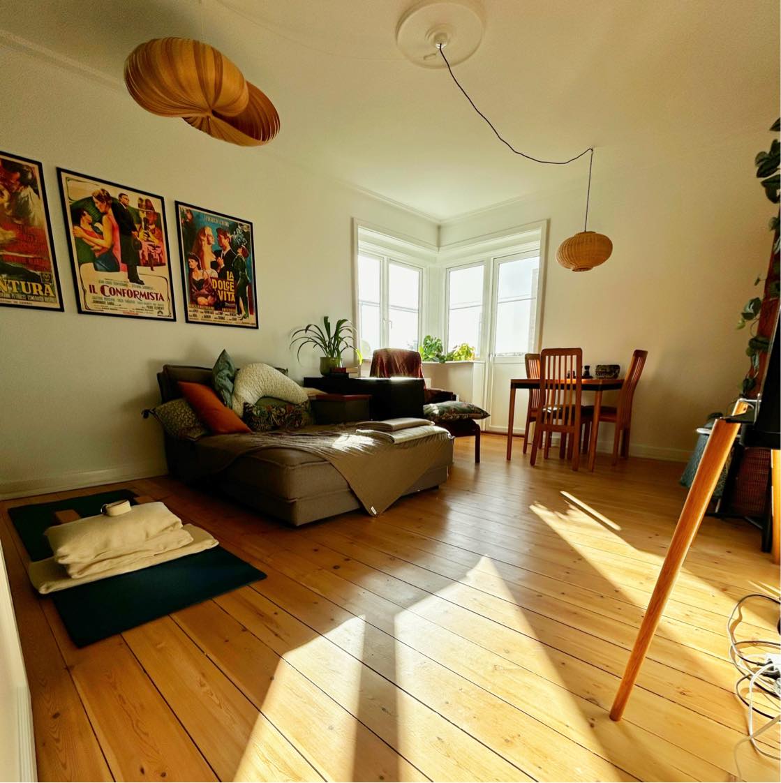 Hjælp til opsætning af gardiner i stuen