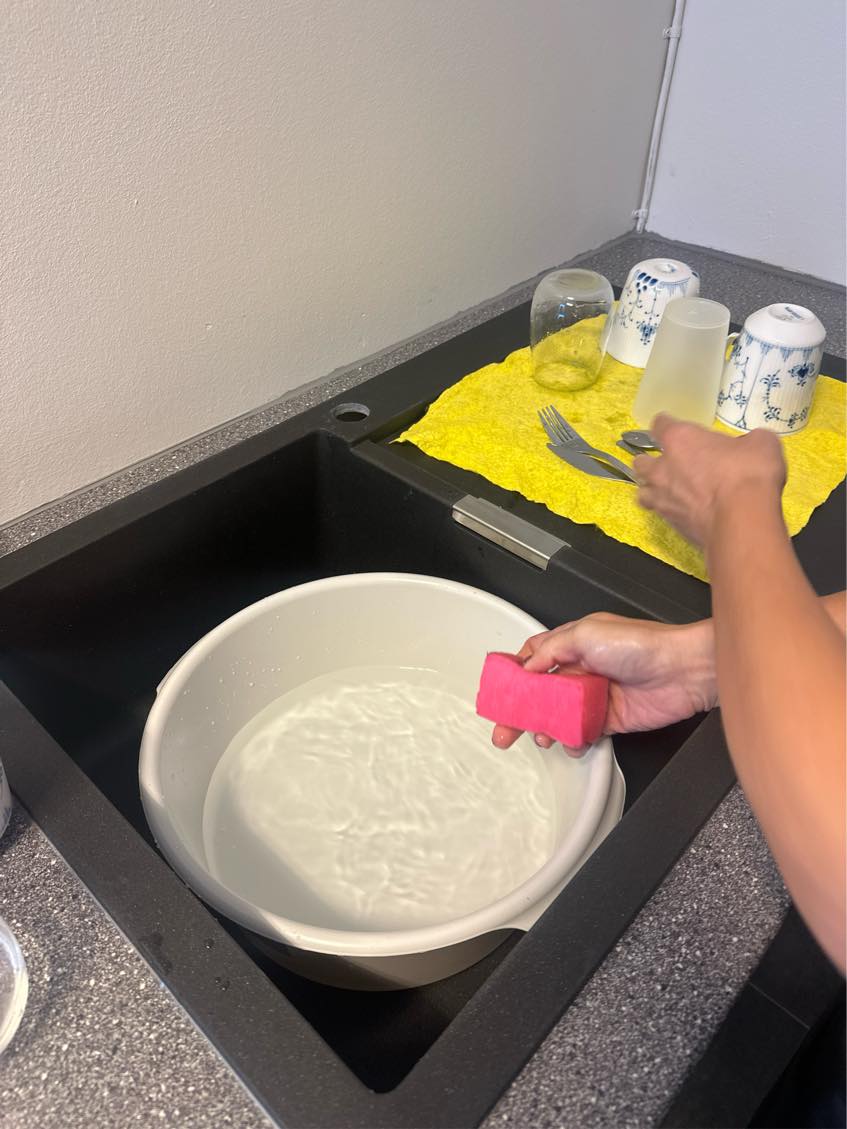 Sæt vand til en vask