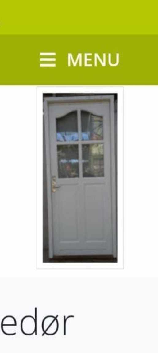 Montere 2 HOVEDDØRE og 1 VINDUE