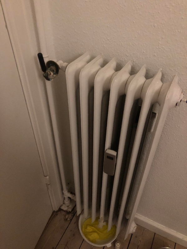 Radiator afmontering