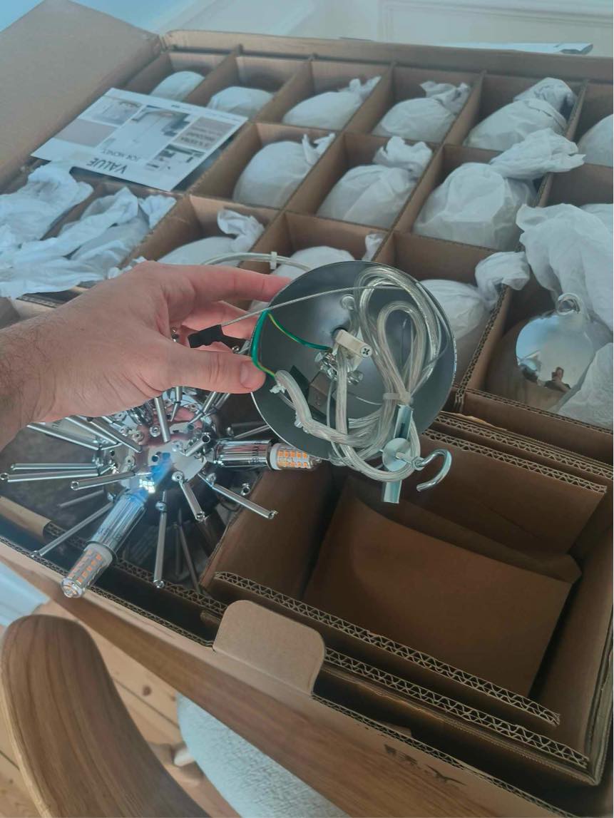 Opsætning af to lamper