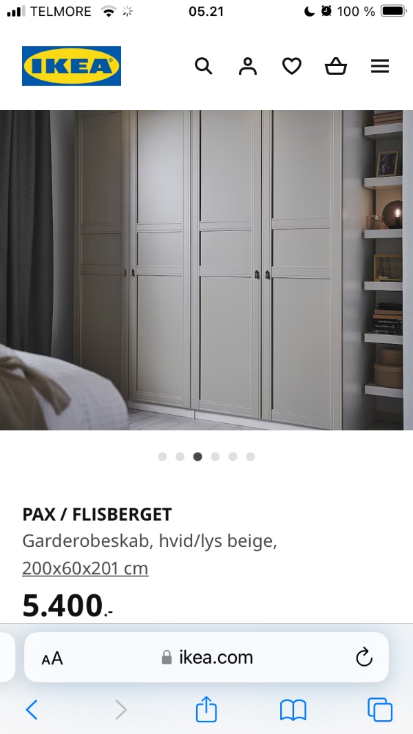 Samle garderobe skabe