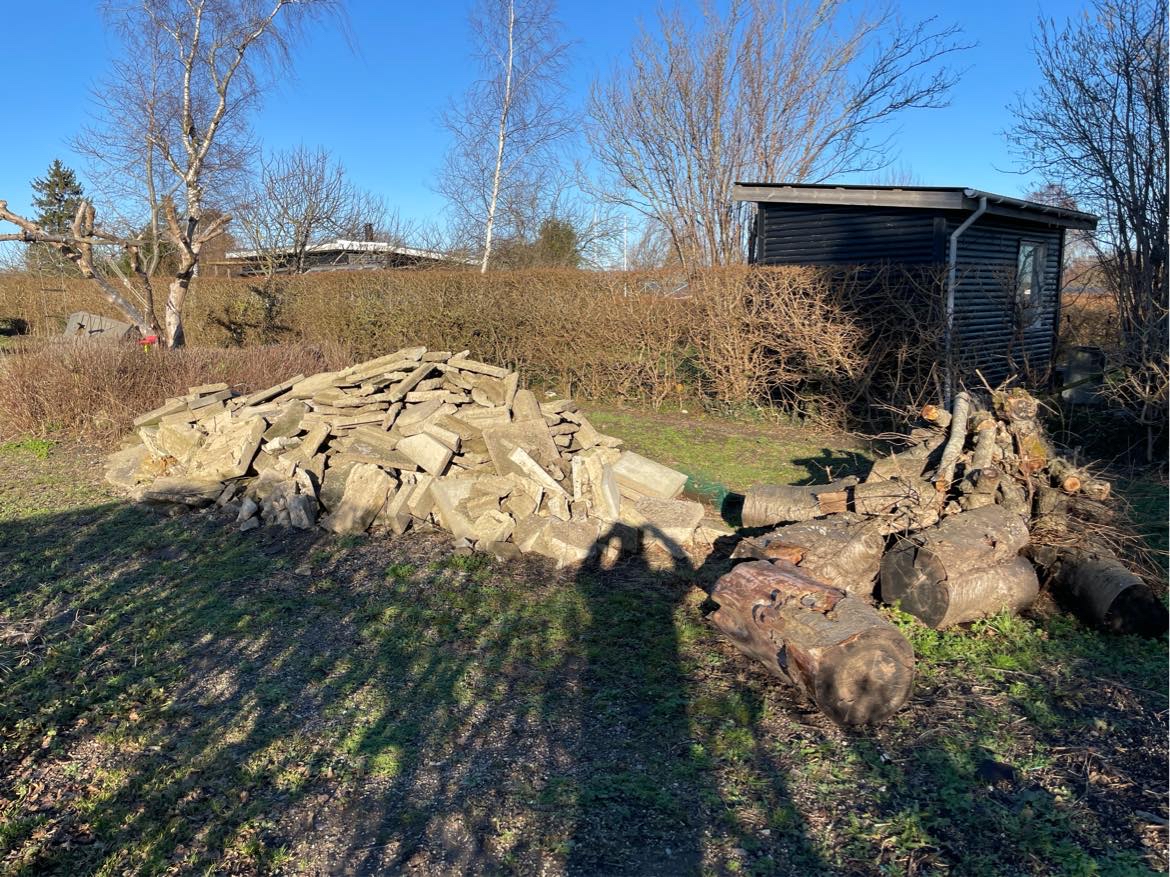 Bortkørsel af beton. 2T+