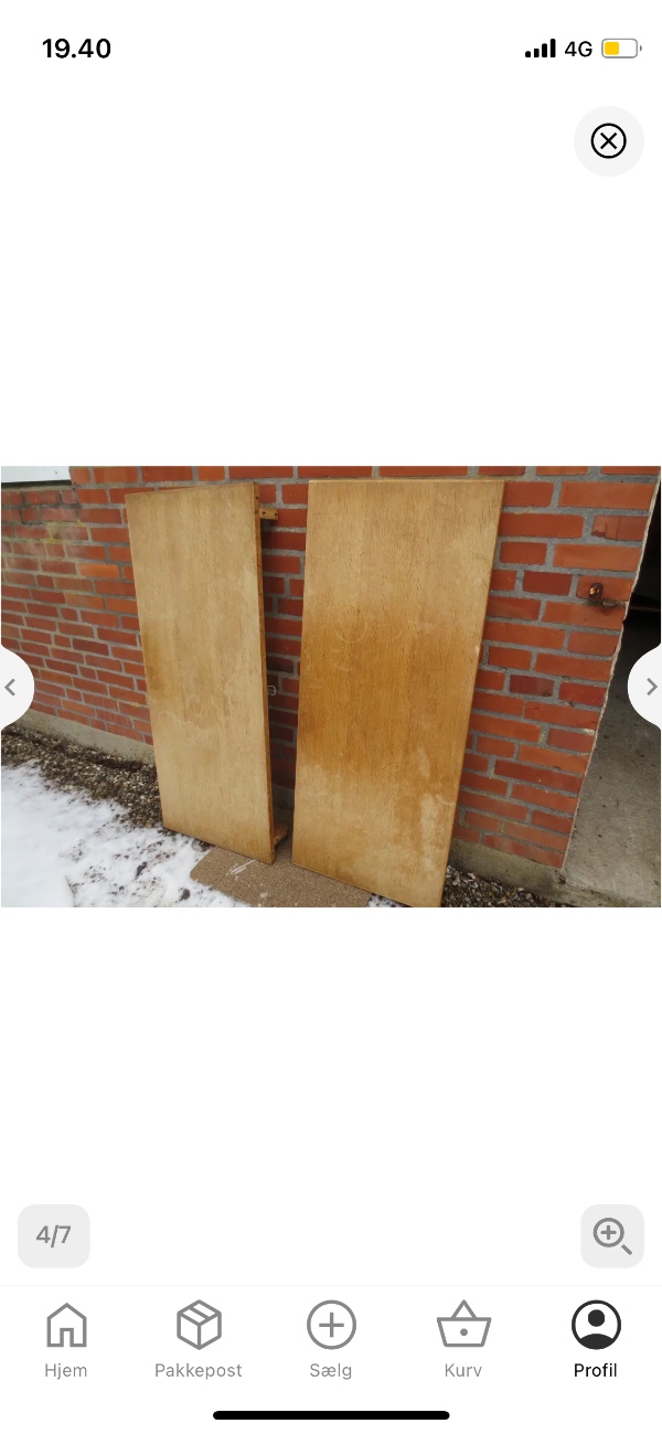 2 runde spiseborde - adskilt