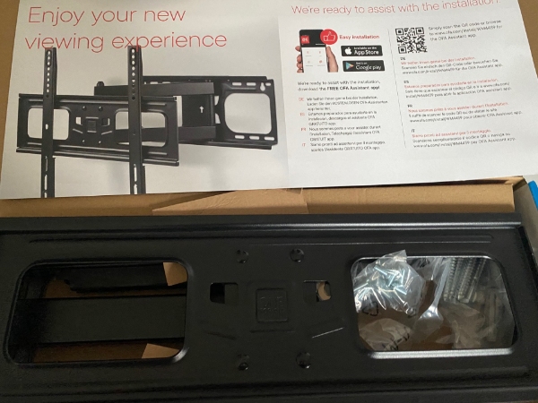 Tv vægmontering på betonvæg