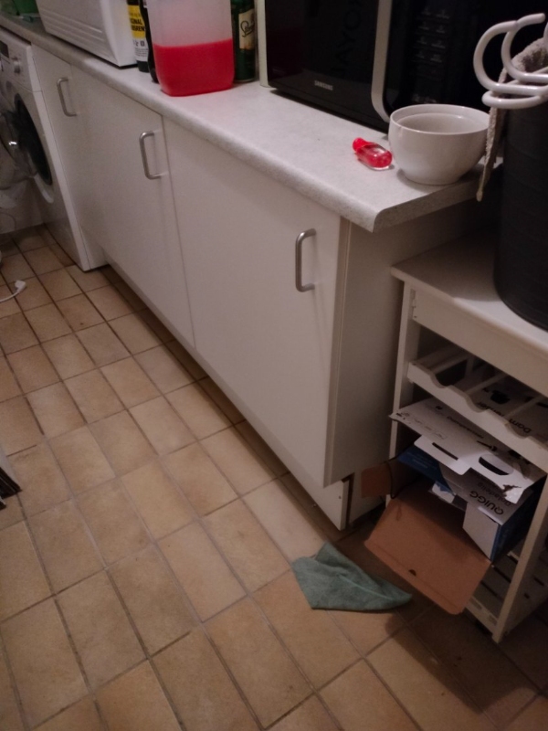 Installering af opvaskemaskine.