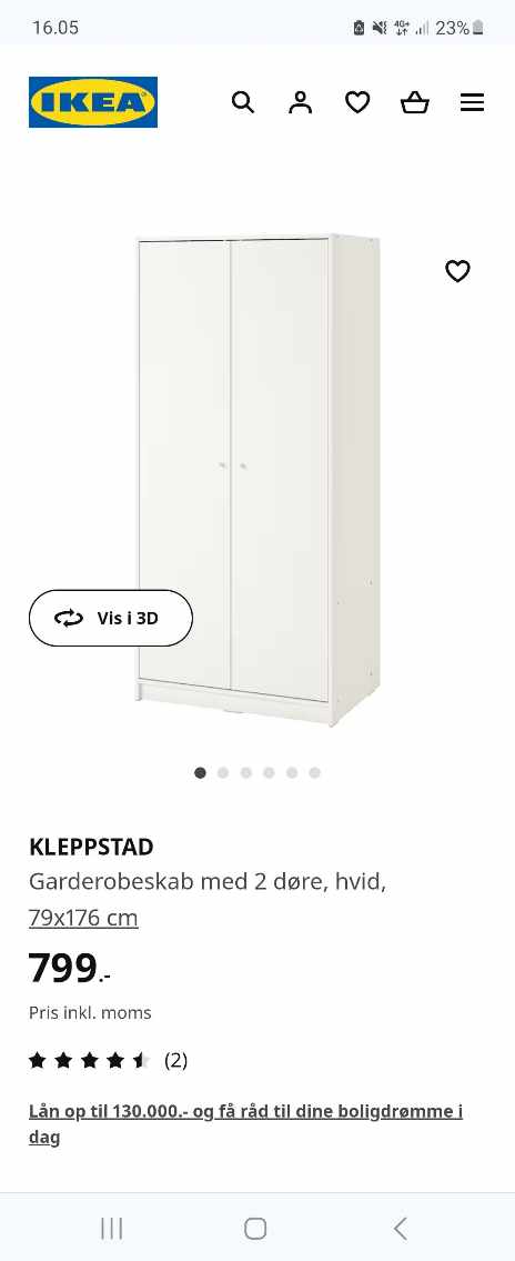 Samle ikea skab