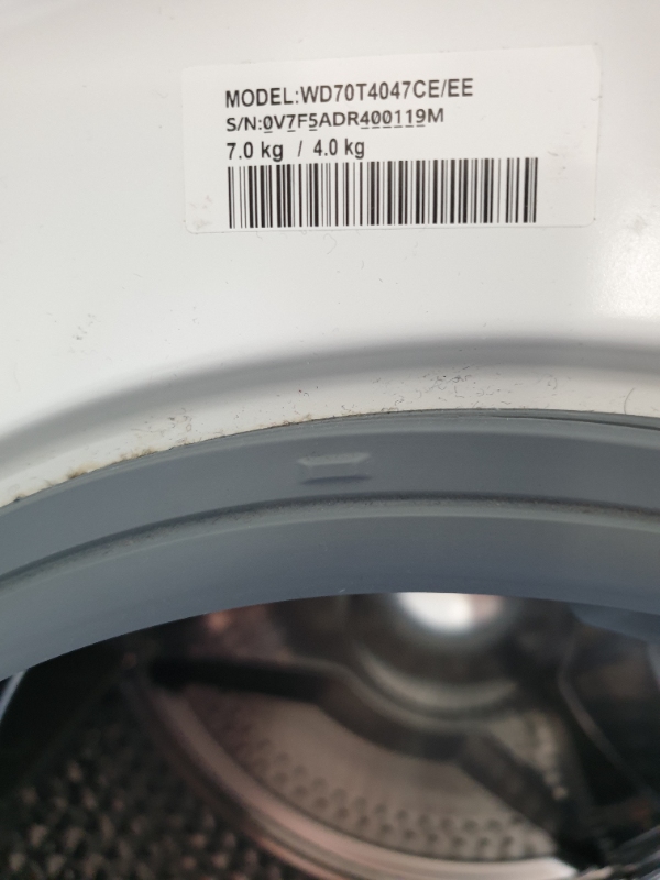 Skift af dørbælg i Samsung vaske/tørremaskine