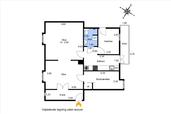 Oppudsning af lofte og væg efter nedrivning af vægge